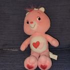Carebear Pink Plush Stuffed Animal Play Toy Heart small 