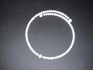 Collar Gargantilla Perla de Agua Dulce Real Cable 18" Ajustable, Idea de Regalo #211 - Imagen 1 de 5
