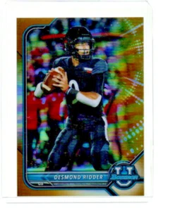 2021 Bowman University Gold Desmond Ridder /50 - Bild 1 von 2