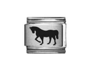 9mm Italian Charm Link L49 Equestrian Horse Fits Classic Size Bracelet - Picture 1 of 1