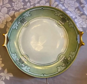 Antik 1925 HUTSCHENREUTHER handbemalter Teller Art Deco / Art Neuveux signiert - Bild 1 von 8