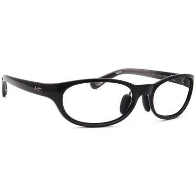 Maui Jim Sunglasses Frame Only MJ416-02J Pipiwai Trail Black Oval Japan 56 mm - Image 1 of 4