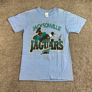 VINTAGE Jacksonville Jaguars Banned Logo Shirt Mens Small 1993 NFL Single Stitch - Picture 1 of 15