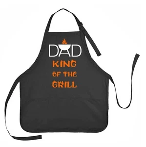 Delantal Dad King of the Grill, Pa Pa Pa King of the Grill, Delantal Día del Padre - Imagen 1 de 7