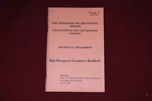 Manuale locomotiva ad alta potenza Chesapeake & Ohio Railroad 1968 - Foto 1 di 4