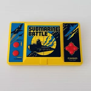 Casio CG-330 Submarine Battle LCD Handheld 1985 Japan WORKING With Sounds - Au - Picture 1 of 12