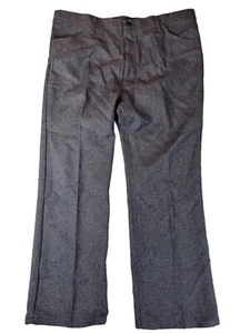 Wrangler Slim Straight Fit Flat Front Houndstooth Gray Pants Men's Size 42X29 - Picture 1 of 12