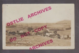 Twin Bluffs WISCONSIN RPPC 1913 BIRDSEYE VIEW Ghost Town? nr Richland Center - Picture 1 of 3