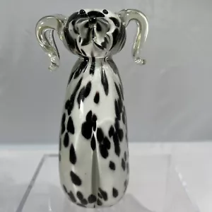 Dalmatiner Hund Figur, Briefbeschwerer, Vintage Murano Stil - Bild 1 von 6