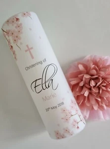 Personalised Christening/Baptism/Naming Day/First Communion Candle - Picture 1 of 2
