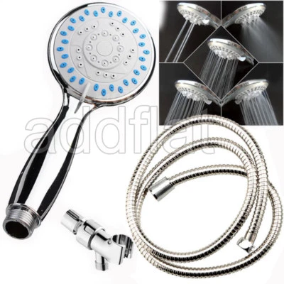 SHOWER HEAD FIVE FUNCTION SET HOUSE MOTOR HOME RV BOAT HAND HELD CHROME FINISH