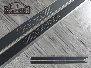 Stainless steel door step sill trim set for Porsche 944 - Genuine high quality - Picture 1 of 2