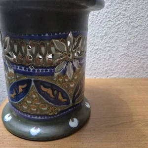 Large Gouda Holland Art Pottery Candle Lantern - Picture 1 of 8