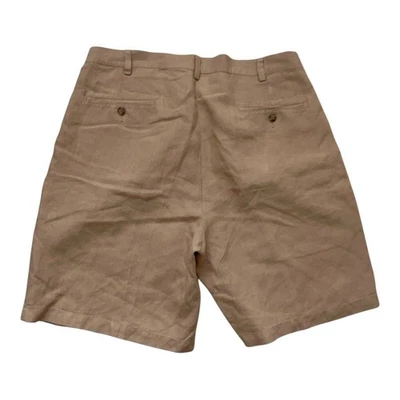 Pantalones Cortos Jos A Bank 100% Lino Para Hombre Talla 36 Plisados Frente Beige Beach Resort Foto 1 de 4