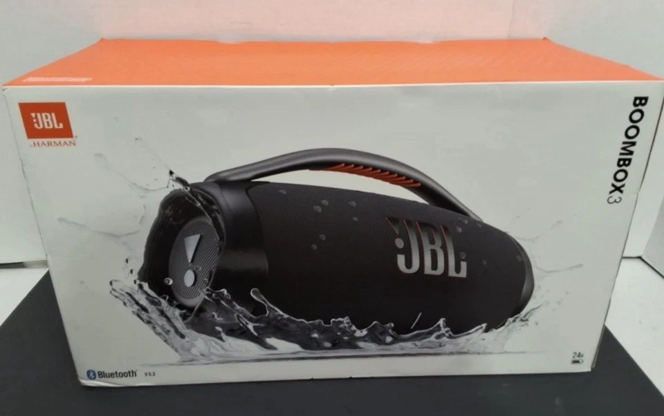 JBL Boombox 3 Portable Bluetooth Speaker - Black