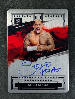 2023 Panini Impeccable SOLO SIKOA 82/99 Auto Stainless Stars Smack Down #ST-SLS - Image 1 of 3