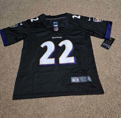 Derrick Henry #22 Baltimore Ravens Black Jersey Youth Small Stitched NWT