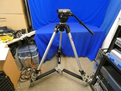 Bogen Manfrotto 3066 Tripod Head w/3061 Aluminum Legs, 3067 Dolly w/Wheels - Image 1 of 4