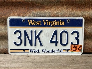 2001 West Virginia License Plate Metal Auto Tag Authentic WV DMV Issued - Picture 1 of 1