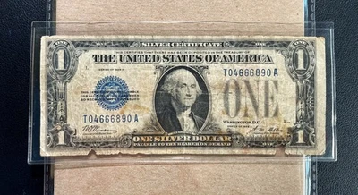 Fr. 1601 1928A $1 Silver Certificate "FUNNY BACK" - VG Comment - Image 1 of 2