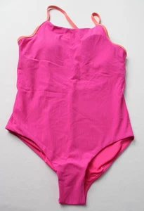 Athleta Girl Adjustable One Piece Swimsuit CD4 Mimosa Pink Large (12) NWT - Picture 1 of 5