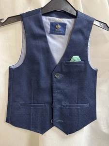 Next Waist Coat 5 Year Old Blue - Dry Cleaned Worn Once - Imagen 1 de 1