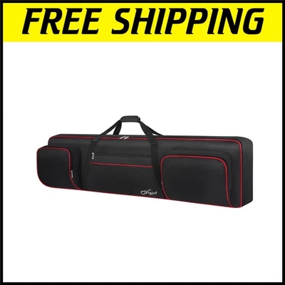 88-Key Padded Keyboard Case: Waterproof Gig Bag with Adjustable Straps & Pockets - Image 1 of 4