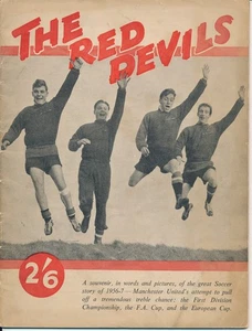 MANCHESTER UNITED 'The Red Devils' bid for the treble in 1956/1957 season - Picture 1 of 1