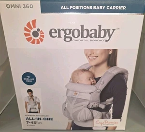 Portabebés Ergobaby Omni 360 Cool Air Mesh ergonómico gris perla - Imagen 1 de 3