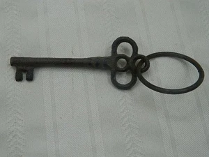 Viktorianischer Skelett Schlüssel Kathedrale Gusseisen MASSIVMETALL Kathedrale Meister Tür - Bild 1 von 5