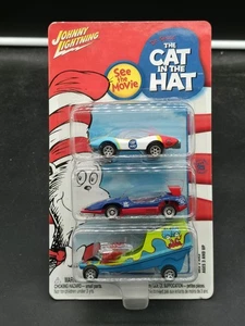 Johnny Lightning Dr. Seuss THE CAT IN THE HAT Exclusive 3-Pack Diecast Cars - Picture 1 of 2