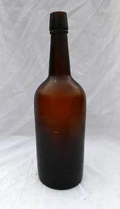 Antigua botella de whisky ámbar vacía - Imagen 1 de 4