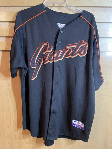 VTG Majestic Collection San Francisco Giants Jersey Men’s Size XL Black Buttons Cover
