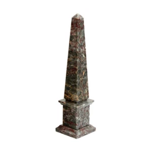 Klassischer Obelisk aus Salome Marmor Tischskulptur H 40 cm - Bild 1 von 4