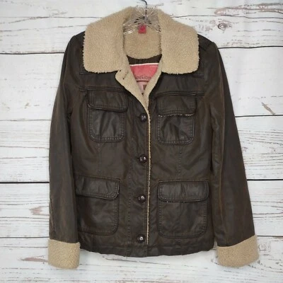 Bernardo Womens Cropped Polyester Motorcycle Lined Jacket Size US SM Brown Used  - Image 1 of 4