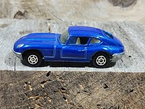 Yatming Blue Jaguar E 4.2 Sports Car #1010 HK (Road Champs) Vintage Car Loose - Picture 1 of 5