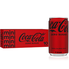 Coke Zero Sugar Diet Soda Soft Drink, 7.5 Fl Oz, 10 Pack