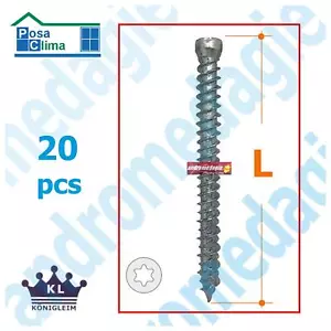 TURBOVITE Ø 7,5MM T30 TESTA CILINDRICA ZINCATA BIANCA 20 PZ Viti Torx filettanti - Imagen 1 de 17