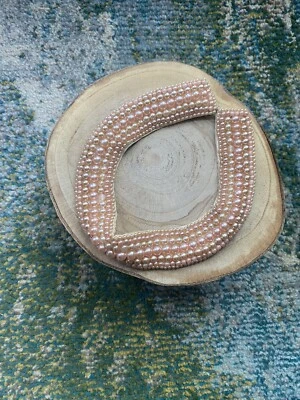 Gargantilla collar novia vintage con cuentas de perlas  Foto 1 de 4