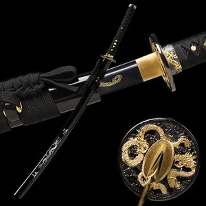 1095 Carbon Steel Katana Japanese Samurai Functional Sword Full Tang Razor Sharp - Picture 1 of 16