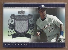 2007 Upper Deck Game Materials  Rickie Weeks JERSEY Brewers