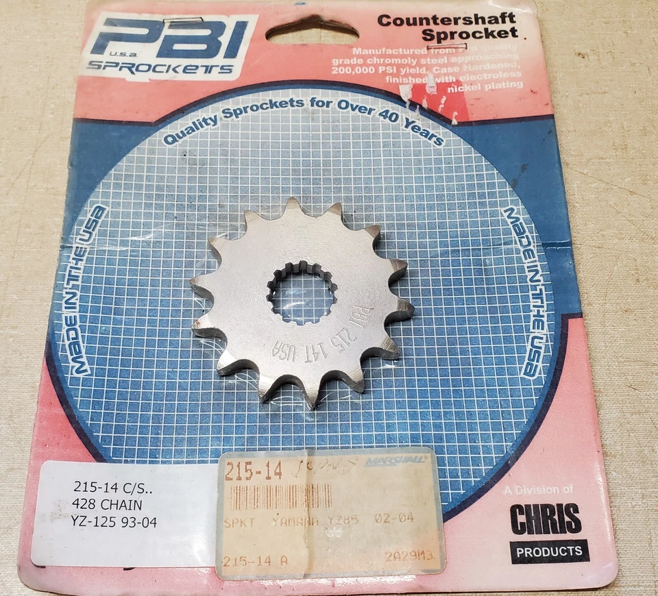 PIÑÓN DELANTERO YAMAHA 9382A-15228-00 14 DIENTES CADENA 428 YZ85 2002-2023 PBI Foto 1 de 1