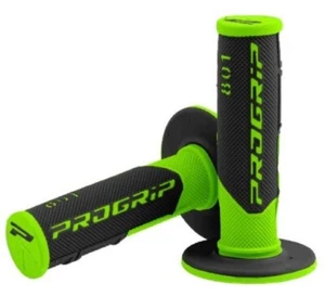 KAWASAKI KX80 MOTOCROSS BIKE MX GRIPS PRO GRIP 801 FLO GREEN / BLACK - Picture 1 of 3