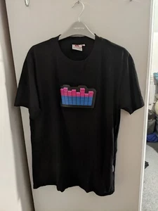Light Up Oversized Rave Techno T Shirt Sound Panel Reacts To Music Size Medium M - Picture 1 of 7