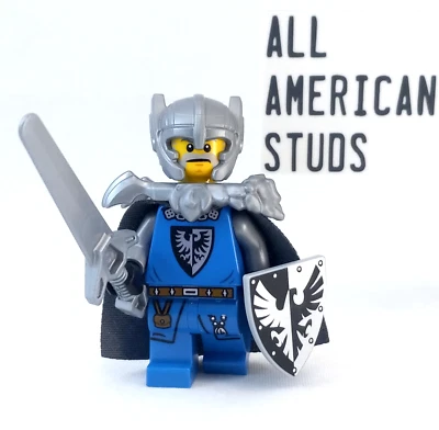 LEGO Castle Black Falcon Knight Minifigure Medieval BAM Paladin 10305 Armor - Image 1 of 4