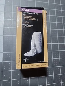 Medline Unna-Z Zinc Paste Bandage 4"x10 yds Compression Wrap Wound Care - Picture 1 of 6