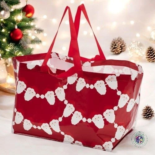 Ikea VINTERFINT Large Shopping Tote Bag (19-gallon) Santa Claus 805.776.96