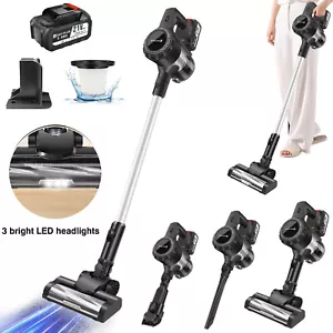 Cordless Vacuum Cleaner Pet Hair Handheld Stick Vacuum Strong Suction + Battery - Picture 1 of 14