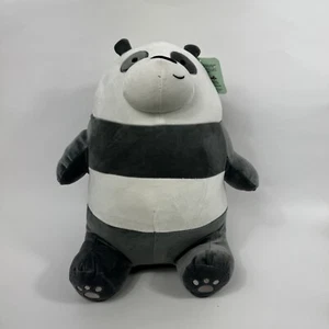 We Bare Bears Panda Plush Cartoon Network Stuffed Animal 14” Tall Gray White Toy - Picture 1 of 15