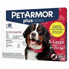 Pet Armor Plus Flea and Tick Treatment for X-Large Dogs - Pack of 3 Applications